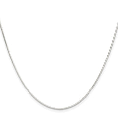 Sterling Silver Polished .90mm Octagonal Snake Chain - 5