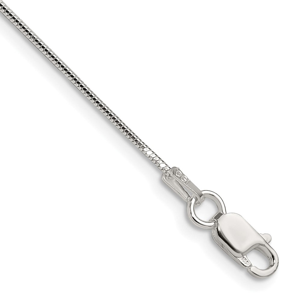 Sterling Silver Polished .90mm Octagonal Snake Chain - 4