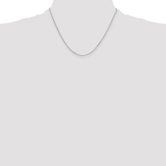 Sterling Silver Polished 1mm Octagonal Snake Chain