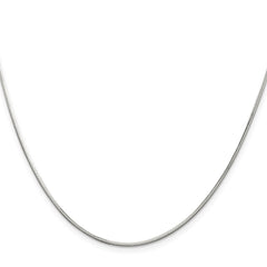 Sterling Silver 1.25mm Octagonal Snake Chain - 7