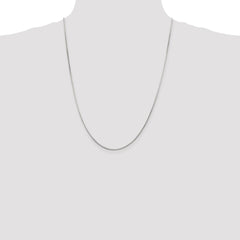 Sterling Silver 1.25mm Octagonal Snake Chain - 7