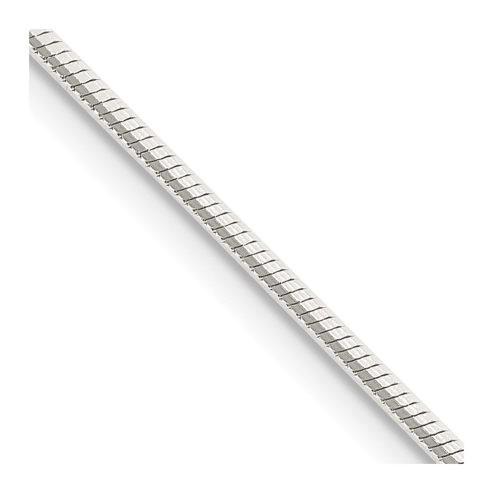 Sterling Silver 1.25mm Octagonal Snake Chain - 6