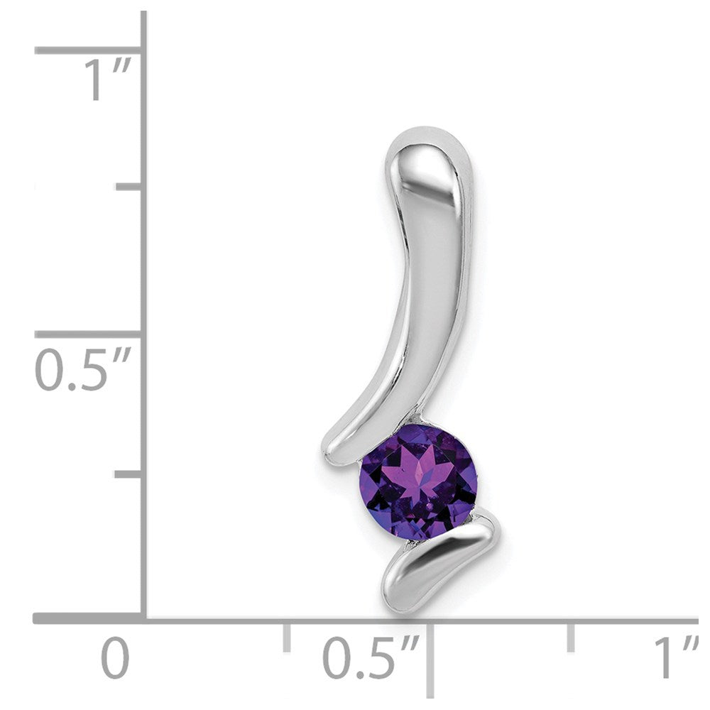 Sterling Silver Amethyst Pendant - 2