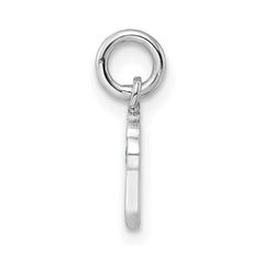 Sterling Silver RH-plated Multi-color Enameled Cupcake Children's Pendant