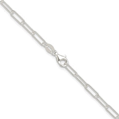 Sterling Silver Rhodium-plated Polished 3.15mm Paperclip Chain - 6