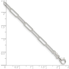Sterling Silver Polished 3.5mm Paperclip Chain - 2
