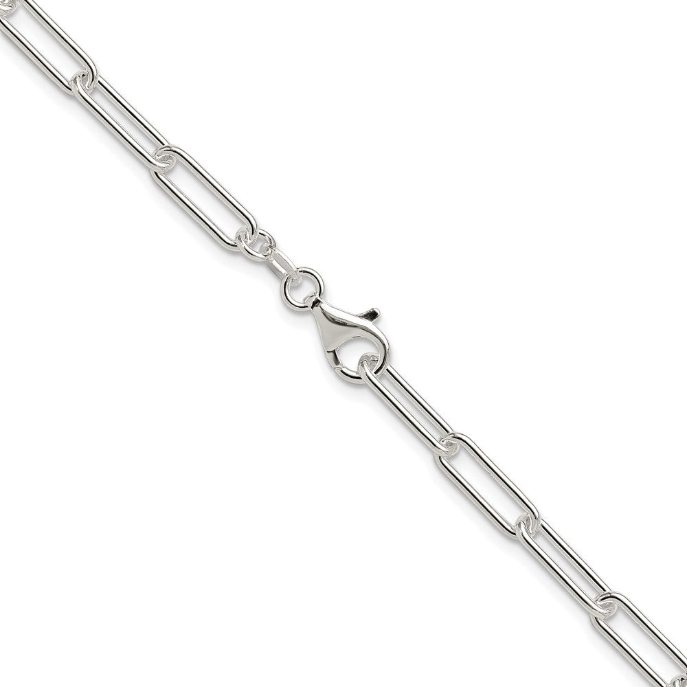 Sterling Silver Polished 4.5mm Paperclip Chain