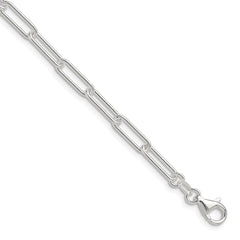 Sterling Silver Polished 4.5mm Paperclip Chain - 5