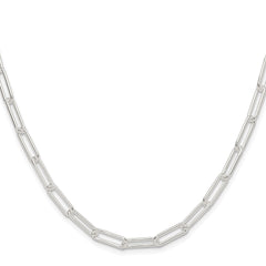 Sterling Silver Rhodium-plated Polished 4.5mm Paperclip Chain - 3