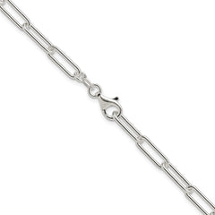 Sterling Silver Rhodium-plated Polished 4.5mm Paperclip Chain - 5