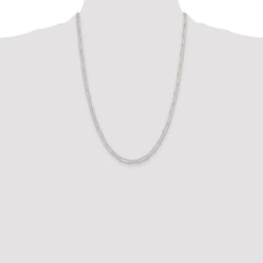 Sterling Silver Rhodium-plated Polished 4.5mm Paperclip Chain - 3