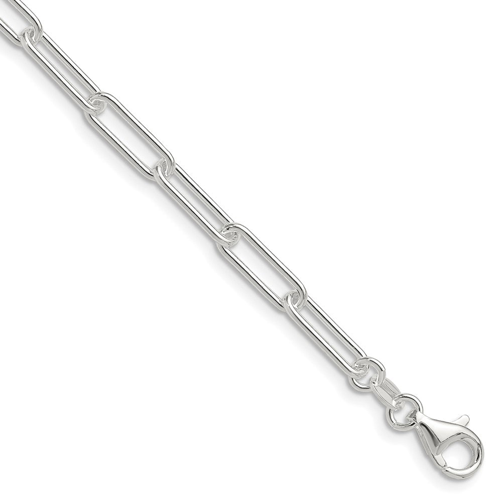 Sterling Silver Polished 4.5mm Paperclip Chain - 4