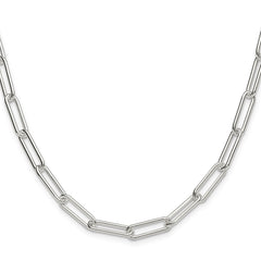 Sterling Silver Polished 5.5mm Paperclip Chain - 5