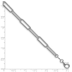 Sterling Silver Rhodium-plated Polished 5.5mm Paperclip Chain - 5