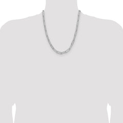 Sterling Silver Polished 6.5mm Paperclip Chain - 3