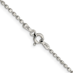 Sterling Silver 1.5mm Fancy Beaded Chain - 6