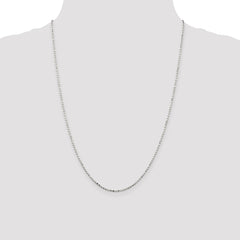 Sterling Silver 1.5mm Fancy Beaded Chain - 6