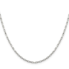 Sterling Silver 1.65mm Elongated Box Chain - 6