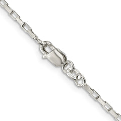 Sterling Silver 1.65mm Elongated Box Chain - 6