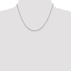 Sterling Silver 1.65mm Elongated Box Chain - 2