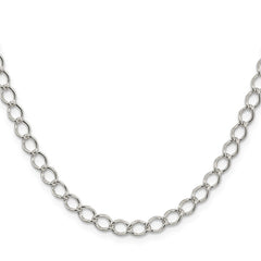 Sterling Silver 5.75mm Fancy Open Curb Chain - 5