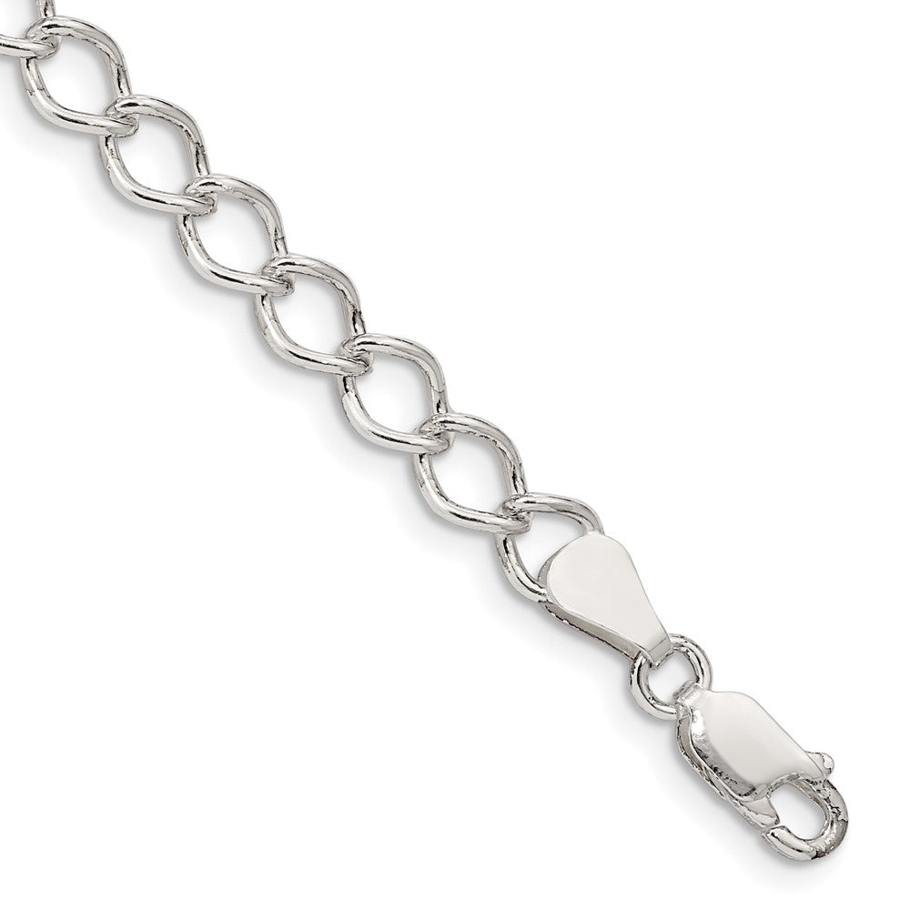 Sterling Silver 5.75mm Fancy Open Curb Chain - 6