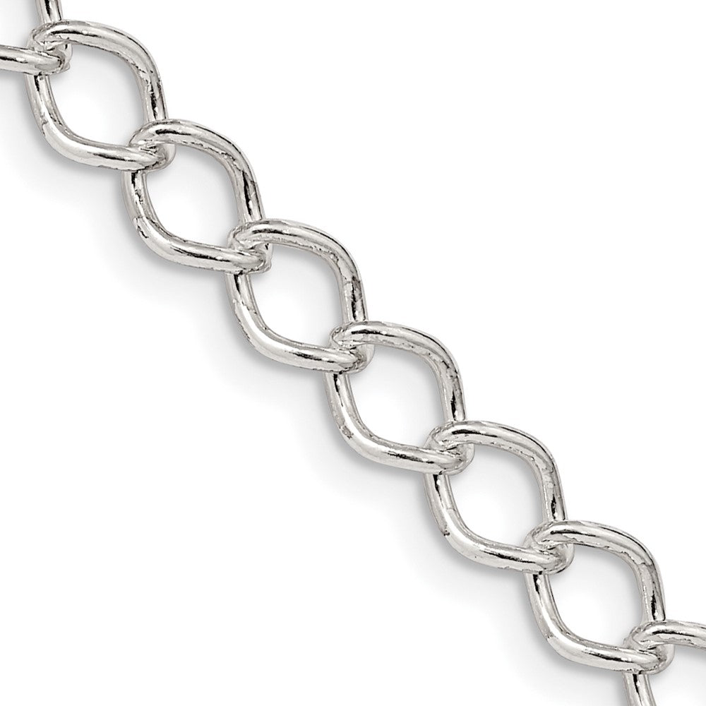 Sterling Silver 5.75mm Fancy Open Curb Chain - 5
