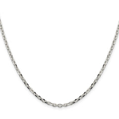Sterling Silver 2.75mm Diamond-cut Forzantine Cable Chain - 4