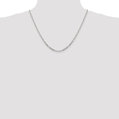 Sterling Silver 2.75mm Diamond-cut Forzantine Cable Chain - 3