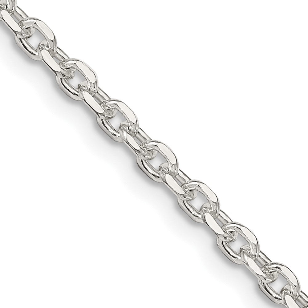 Sterling Silver 2.75mm Diamond-cut Forzantine Cable Chain - 3