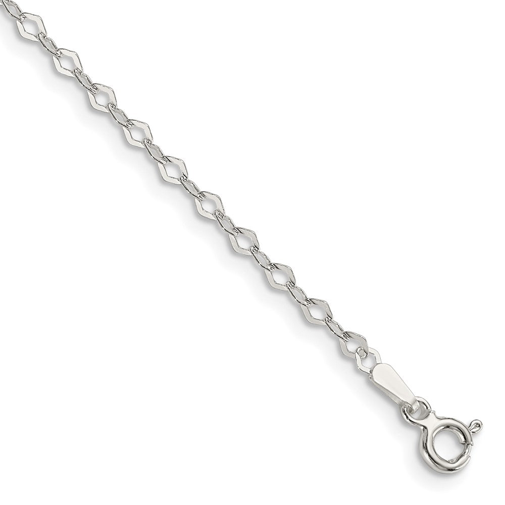 Sterling Silver 2.25mm Fancy Navette Link Chain - 3