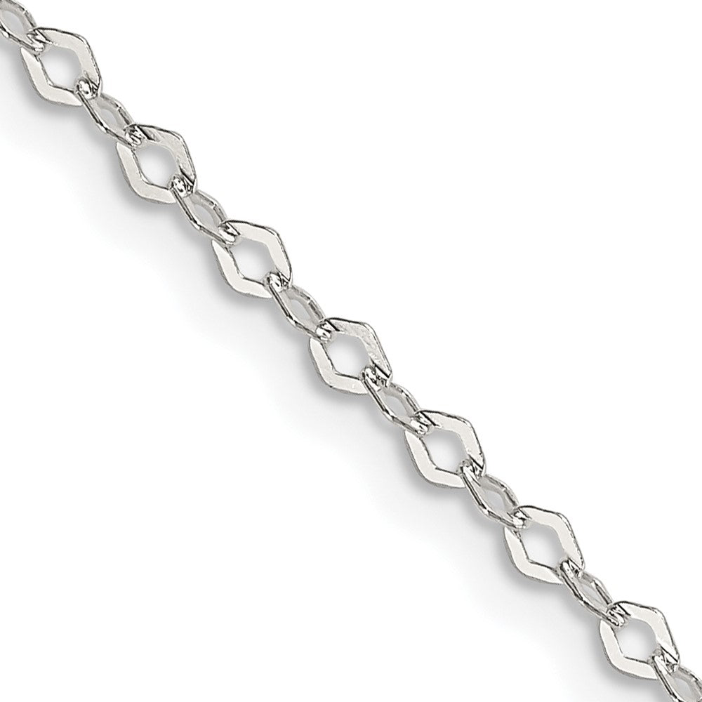 Sterling Silver 2.25mm Fancy Navette Link Chain - 5