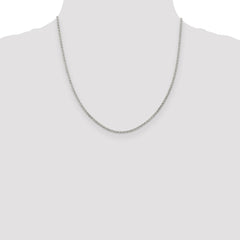 Sterling Silver 2mm Fancy Anchor Pendant Chain - 5