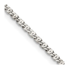 Sterling Silver 2mm Fancy Anchor Pendant Chain - 2