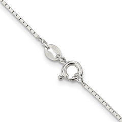 Sterling Silver 1mm Mirror Box Chain - 4