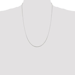 Sterling Silver 1mm Mirror Box Chain - 3