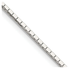 Sterling Silver 1mm Mirror Box Chain - 3