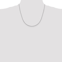 Sterling Silver 1.25mm Mirror Box Chain - 4