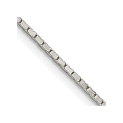 Sterling Silver 1.25mm Mirror Box Chain - 3