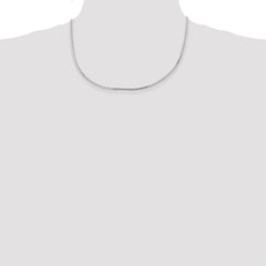 Sterling Silver 1.5mm Mirror Box Chain - 2