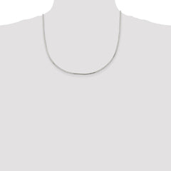 Sterling Silver 1.5mm Mirror Box Chain - 5