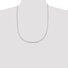 Sterling Silver 1.5mm Mirror Box Chain - 3