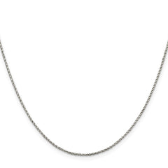 Sterling Silver 1.25mm Twisted Box Chain - 6