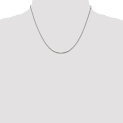 Sterling Silver 1.25mm Twisted Box Chain - 6