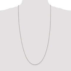 Sterling Silver 1.25mm Twisted Box Chain - 8