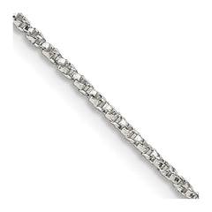 Sterling Silver 1.25mm Twisted Box Chain - 9