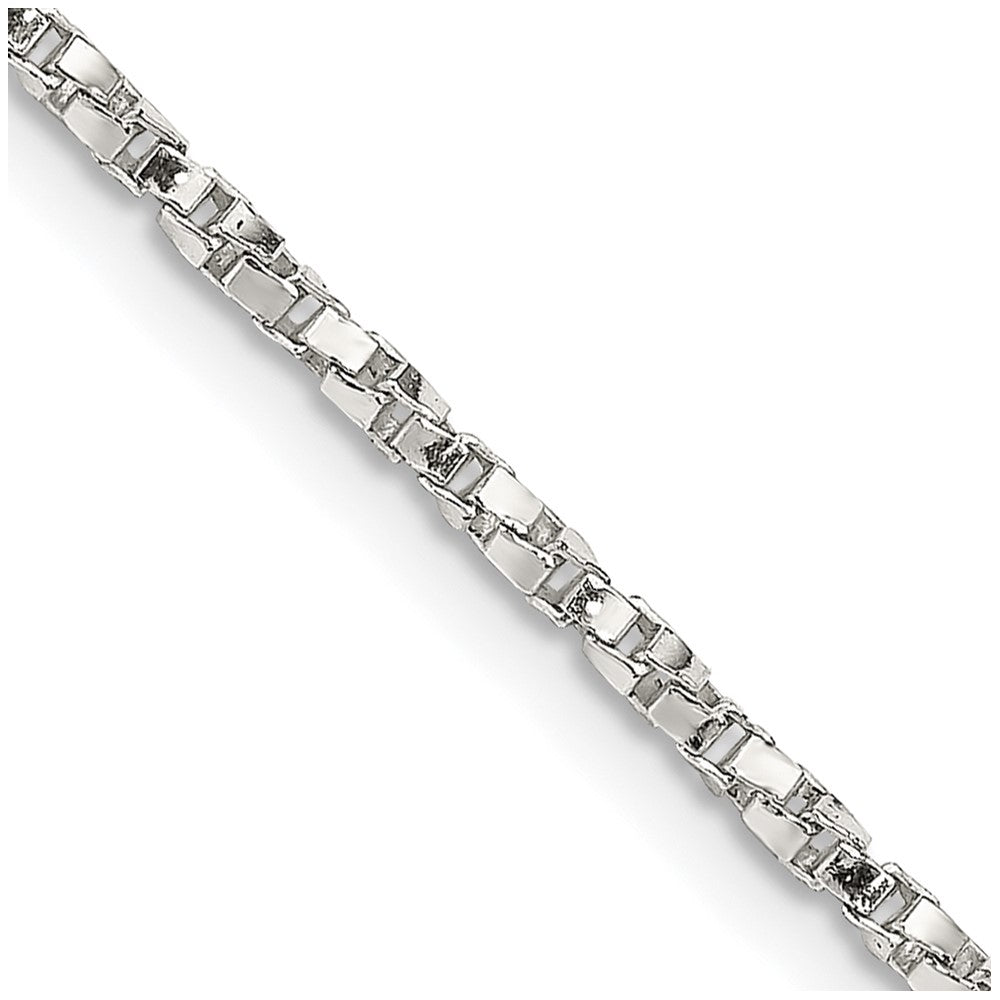Sterling Silver 1.75mm Twisted Box Chain - 7