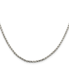 Sterling Silver 2.25mm Twisted Box Chain - 5