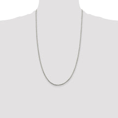Sterling Silver 2.25mm Twisted Box Chain - 6