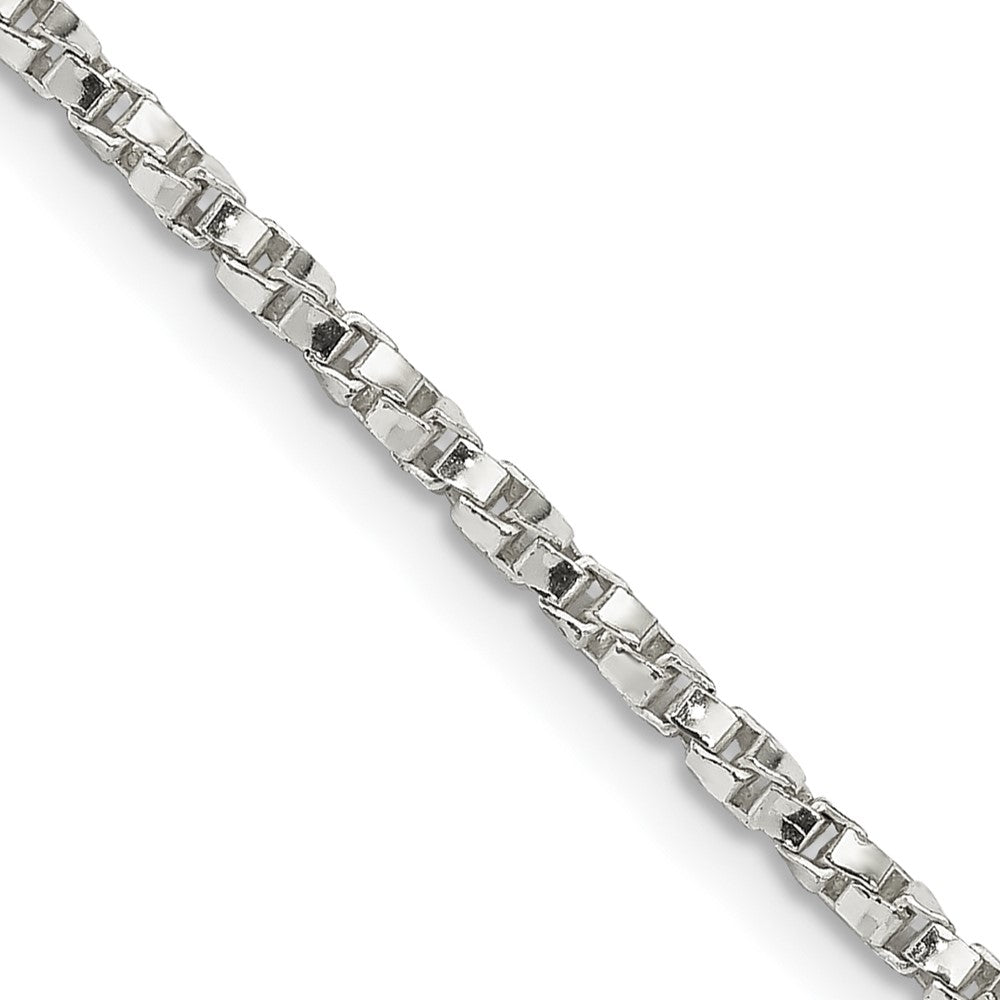 Sterling Silver 2.25mm Twisted Box Chain - 6